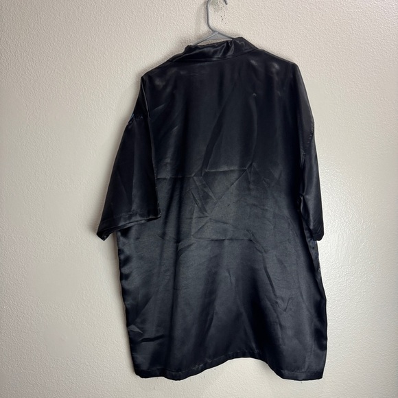 O In Pain Vintage Silky Button Up Asian Symbols Size XXXL - Picture 4 of 6